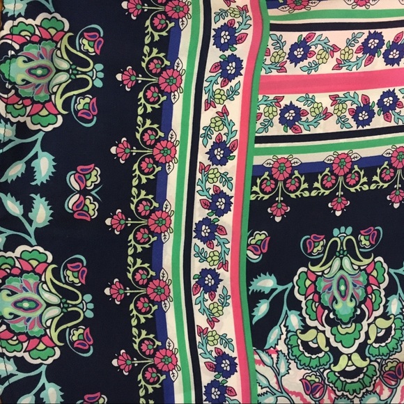 Beautiful Patterned Chiffon Button Back Tank Top - Picture 2 of 6